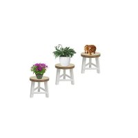 Wooden stool THIRD Sitting Decorative Plant stand Wood Three-leg