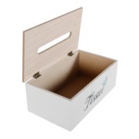 Taschentuchbox Kosmetiktücherbox Taschentuchspender Tissuebox Holz Shappy Chic