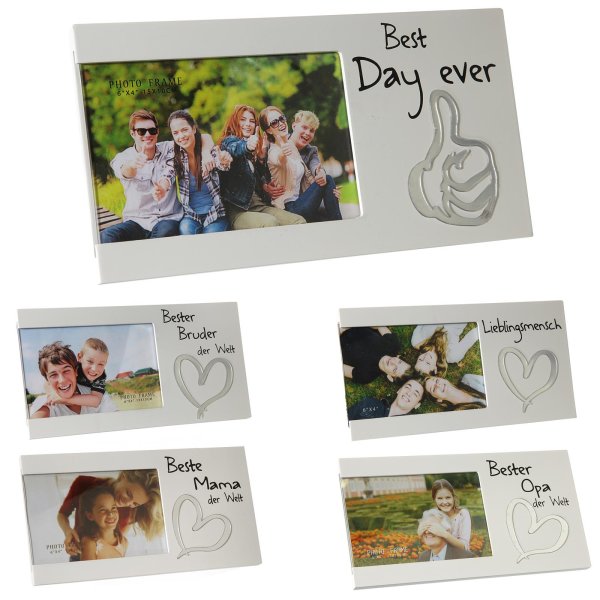 Photo Picture Frame Frame Wood White Present Gift Idea Personal
