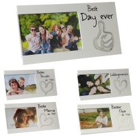 Photo Picture Frame Frame Wood White Present Gift Idea...