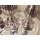 Kerzenständer Geriffelt Silber Kerzenleuchter Kerzenhalter Keramik Stumpenkerzenhalter Windlicht Teelichthalter - Perfekt als Geschenk Stabkerzenhalter Säulenständer Hochzeitsdeko Shabby Chic