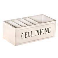 Handy Organizer aus Holz Cell Phone 20 x 7,5 x 10 cm...