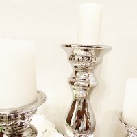 DRULINE Kerzenständer aus Keramik Katy 25 cm, 31 cm, 38 cm oder 3er Set